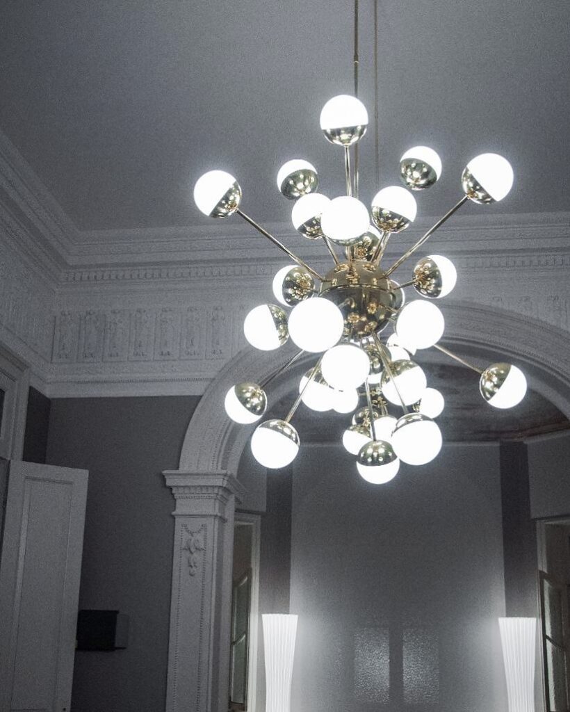 The chandelier