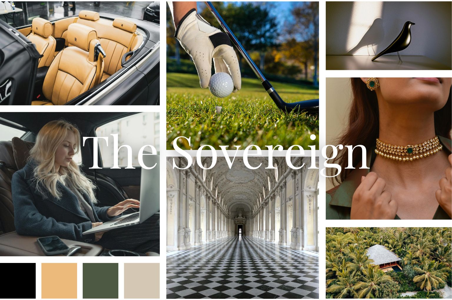 The Sovereign Archetype mood board