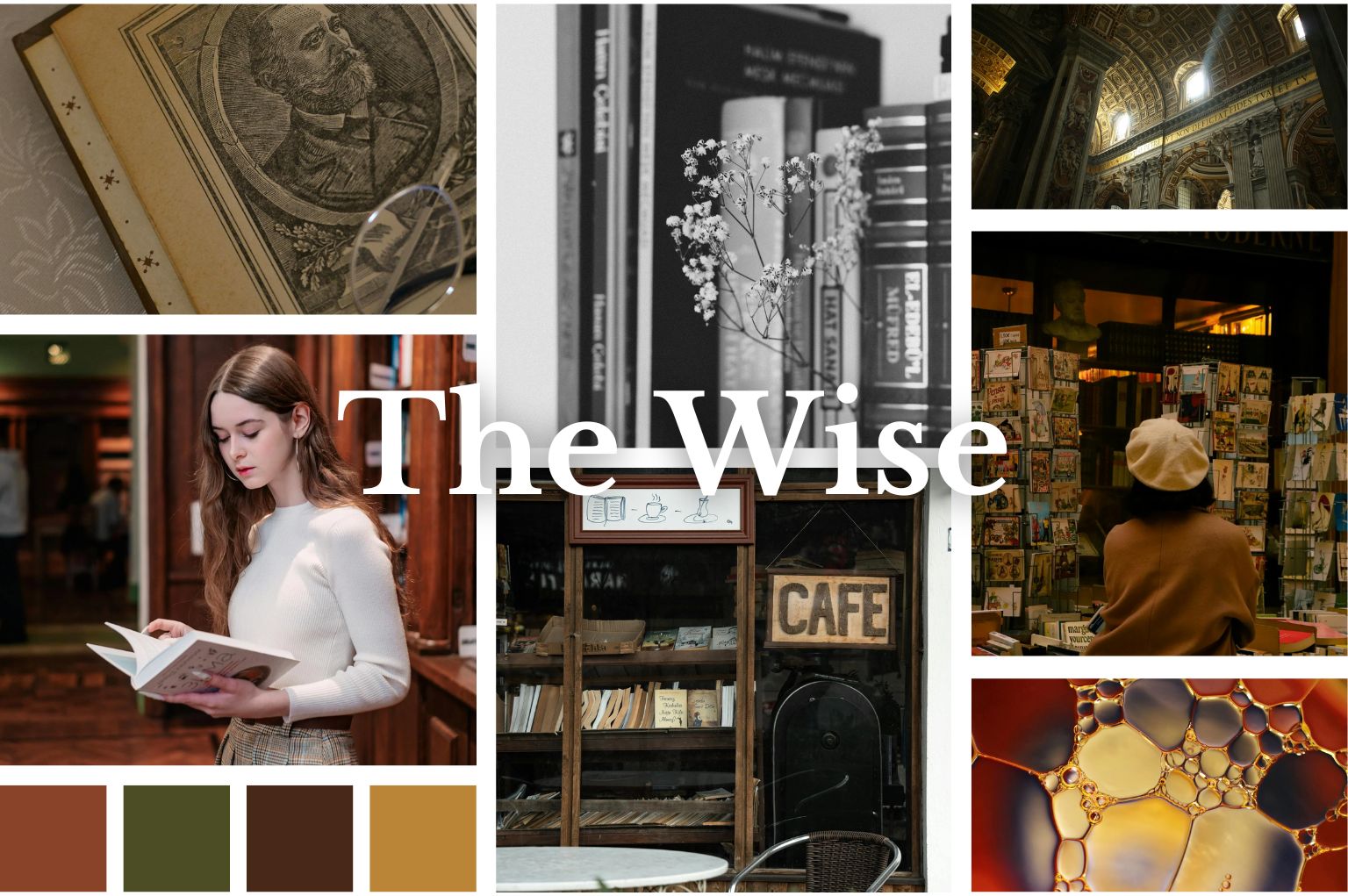 The Wise Archetype mood board